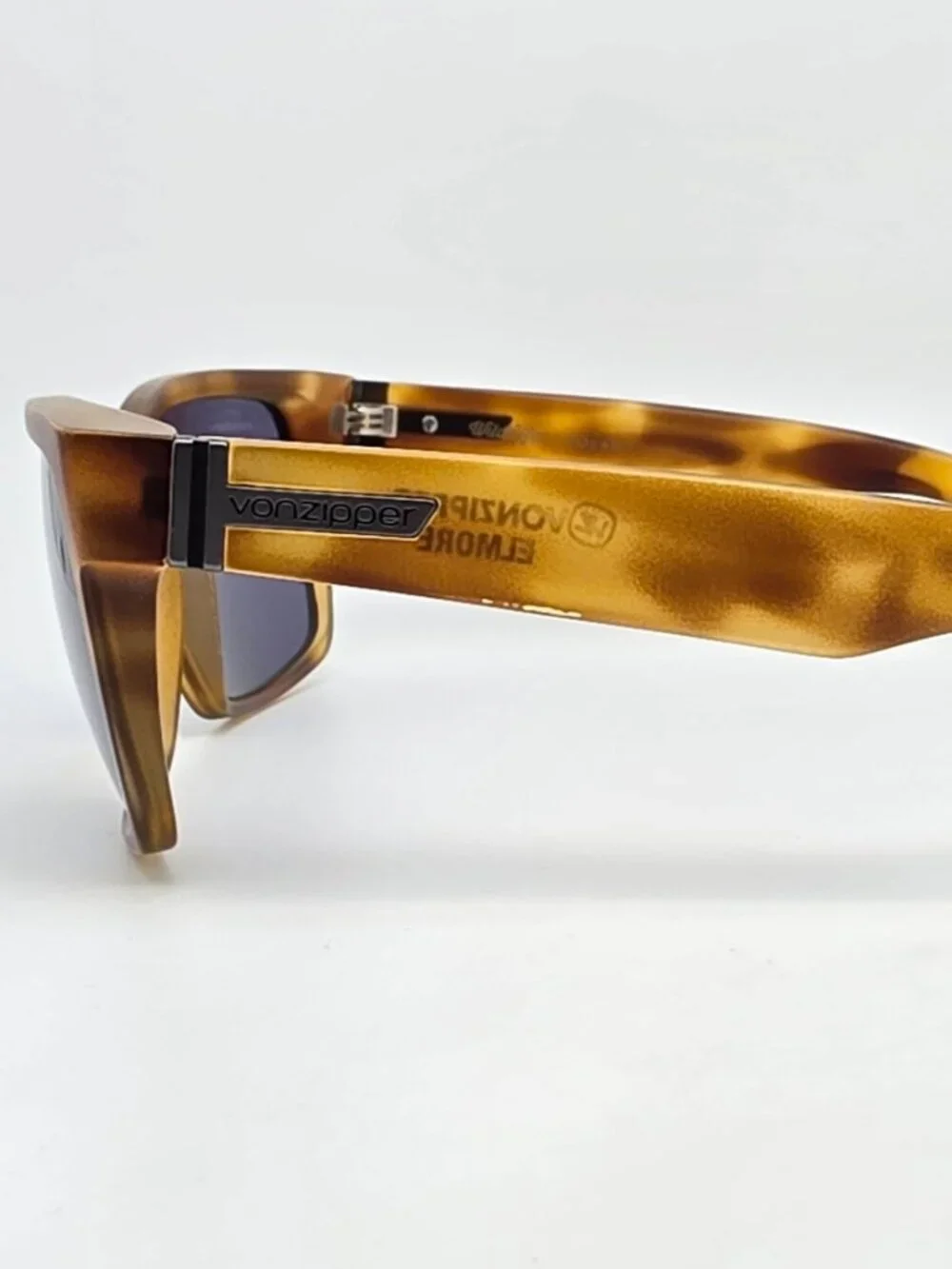 Von Zipper Elmore Tortoise Satin Frame Wildlife Polarized Grey Lens Sunglasses
